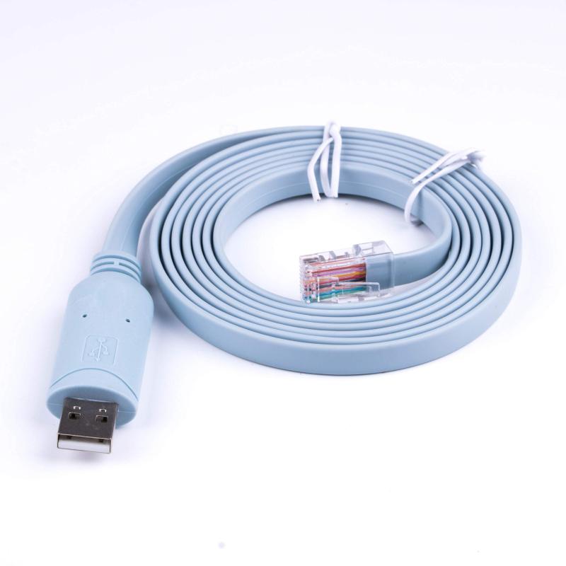 USB Cコンソールロールオーバーケーブル新しいタイプC USB to RJ45 6FT 12FTFTDIチップは、USBをDB9 + 72-3383-01に置き換え、Windows 10、8、7、Vista、MAC、Linux RS232に対応