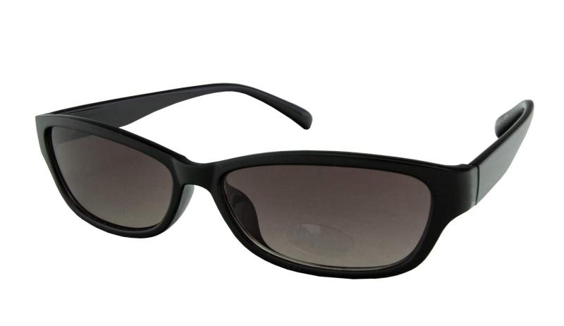 MYS サングラス UVカットレンズ ライトフォックス型 スモーク×ブラック グラデーション PY1227-3