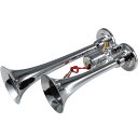 ジェットイノウエ(JET INOUE) DC24V ミニヤンキーホーン 低電流タイプ 長さ300mm トラックホーン クロームメッキ 505531(2)