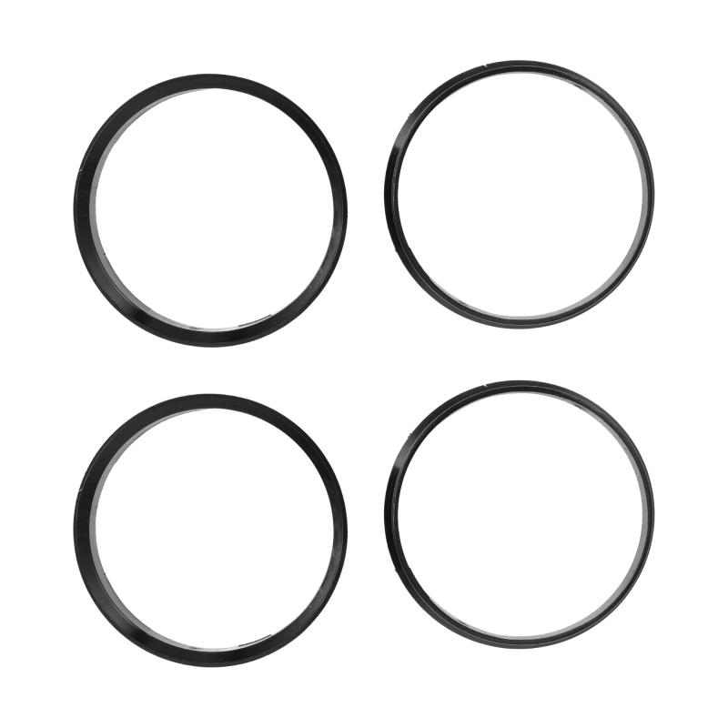 INFINAUTO ハブセントリックリング 57.1mm内径66.5mm外径カーウィールハブリングABSプラスチックブラッ..