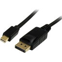 StarTech.com Mini DisplayPort-DisplayPort 1.2 変換ケーブル ミニディスプレイポート(オス)-DP/ディスプレイポート(オス) MDP2DPMM2M(2)