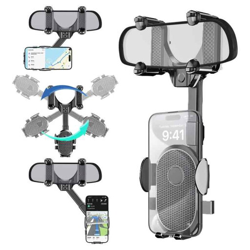 Seltureone スマホホルダー 360°伸縮式 車載スマホホルダー 万能ホルダー付き 車載携帯電話ホルダー カーサンバイザーアクセサリー 360°回転可能 車載スマホホルダー 万能ホルダー付き あらゆ Seltureone スマホホルダー 360°伸縮式 車載スマホホルダー 万能ホルダー付き 車載携帯電話ホルダー カーサンバイザーアクセサリー 360°回転可能 車載スマホホルダー 万能ホルダー付き あらゆ