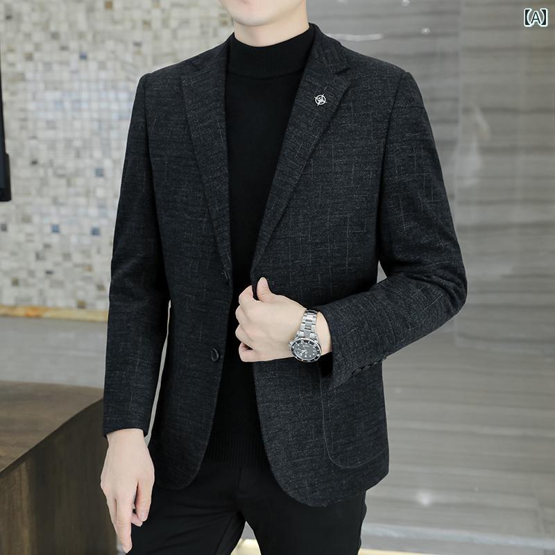 【極美品/高級】テッドベイカー　スリーピース　裏地総柄 ネイビー S相当 総裏 早い者勝ちテッドベイカー 裏地総柄 スーツ ブラウン 紫 メンズ