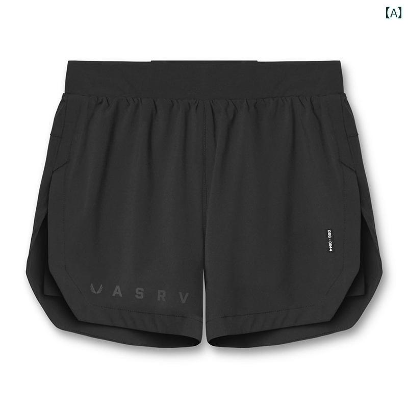 ランニングウェア　スポーツ　メンズ メンズ フィットネス スクワット スポーツ トレーニング 速乾 二 層 裏地 サンダ ムエタイ 伸縮性 通気性 パワーリフティング ショーツ