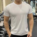 ランニングウェア スポーツ メンズ スポーツウェア 半袖 Tシャツ メンズ 夏 フィットネスウェア スリムフィット カジュアル 速乾 ストレッチ 冷感 ランニン...