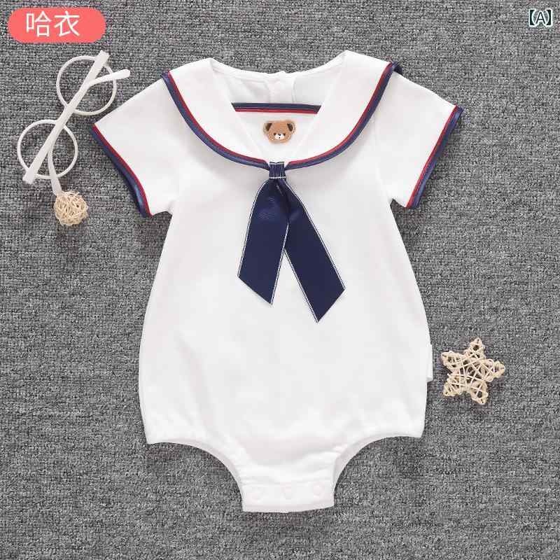 ベビー服　夏用　ウェア 女の 赤ちゃんの 夏服 1歳の かわいい 満月 ベビー 服 プリンセス ロンパー 夏..