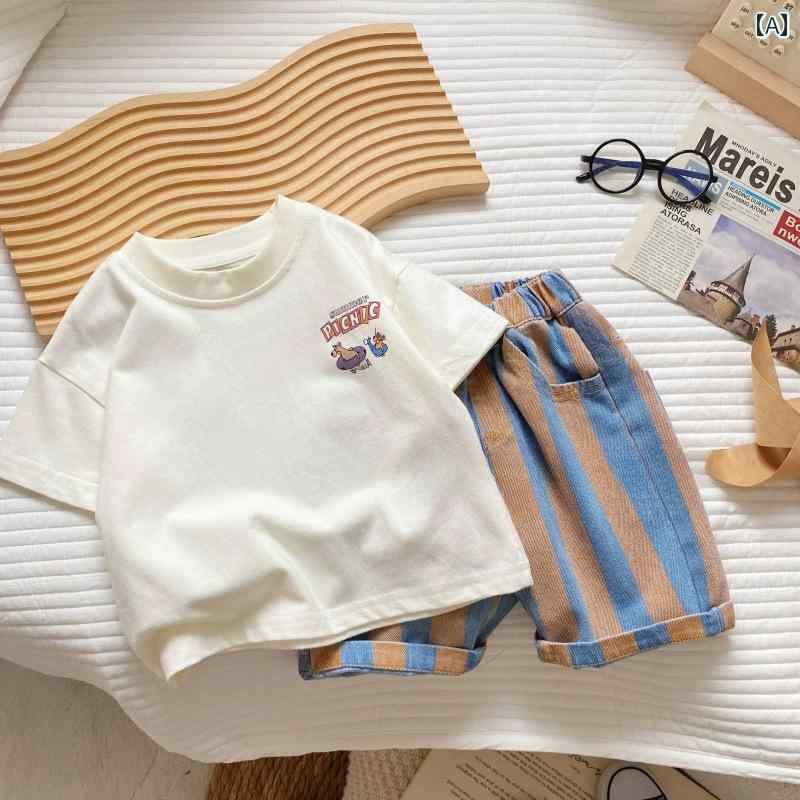 ベビー服　夏用　ウェア ベビー 服 夏 おしゃれ 半袖 ショート パンツ スーツ 7 ～ 8ヶ月 1歳 男の子 赤ちゃん カジュアル お出かけ