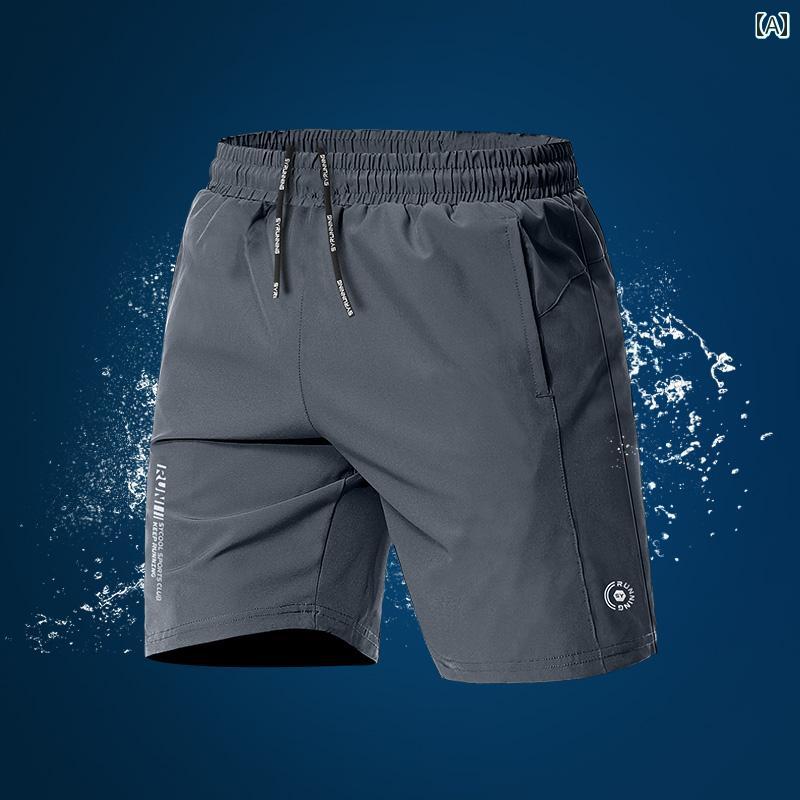 ランニングウェア　スポーツ　メンズ メンズ 夏用 スポーツ ショーツ バスケットボール ランニング フィットネスショーツ トレーニング 冷感 速乾 薄手