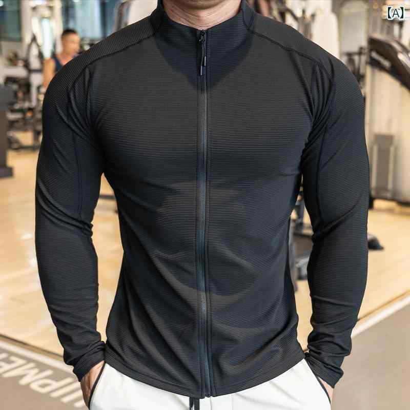 ランニングウェア　スポーツ　メンズ 2024秋 メンズ ランニング スポーツフィットネス トップス ジャケット サイクリング 長袖 スリムフィット トレーニング スーツ