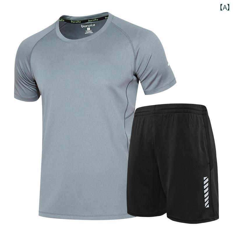 ランニングウェア　スポーツ　メンズ スポーツ スーツ メンズ 夏 ランニング サイクリング 速乾 服 半袖 Tシャツ ベスト 冷感 バスケットボール トレーニング フィットネス