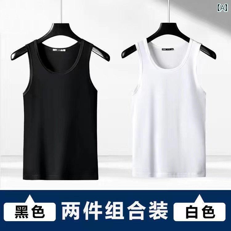 ランニングウェア　スポーツ　メンズ の メンズ ベスト 夏用 スポーツ ハードル フィットネス 薄手 吸..
