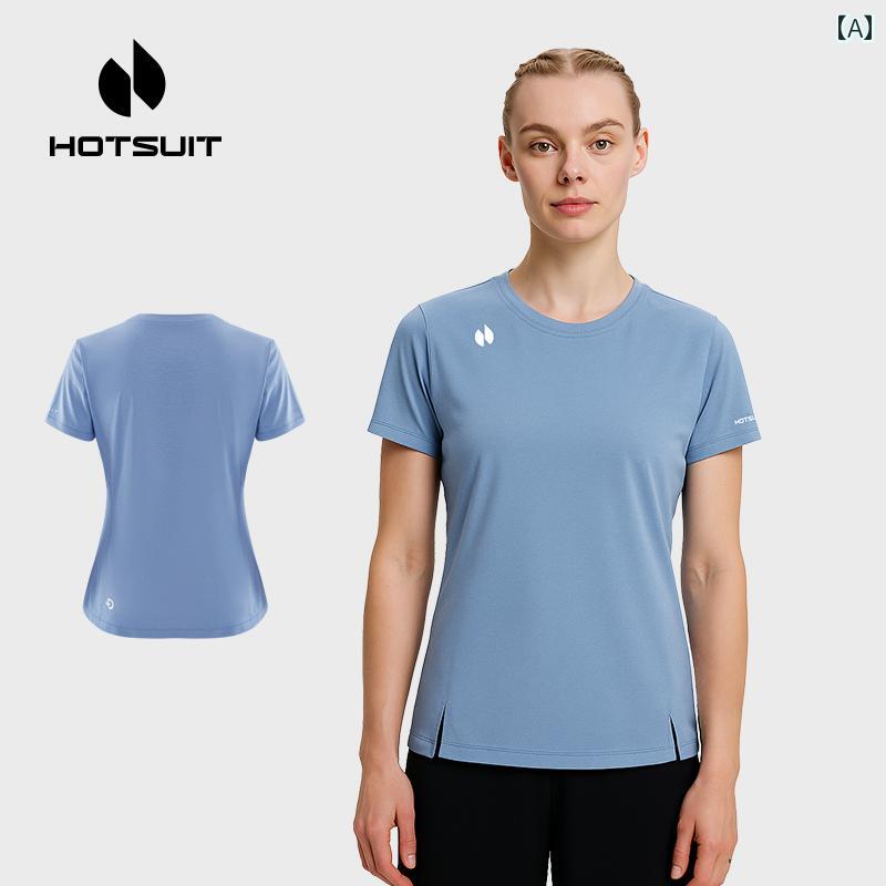 ランニングウェア　スポーツ　メンズ ホット スーツ アフターショー ハイキング 速乾 服 レディース 夏 半袖 テクノロジー Tシャツ スポーツウェア メンズ ランニング トップス