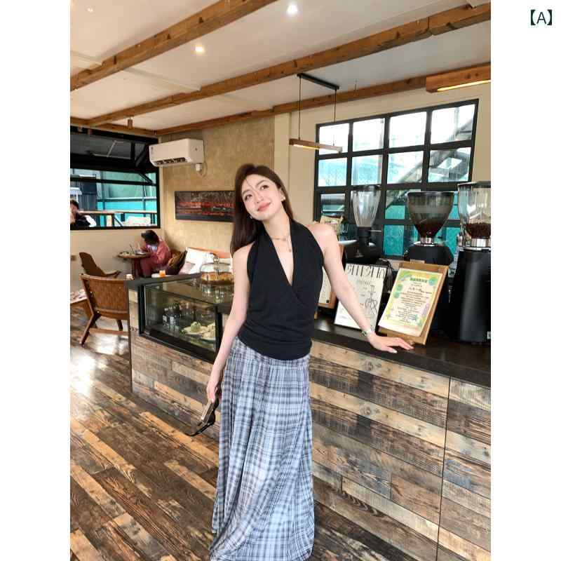 チェック柄　かわいいスカート レディース AeoAlways【 プラハ 日記】 レトロ チェック 柄 スカート レ..