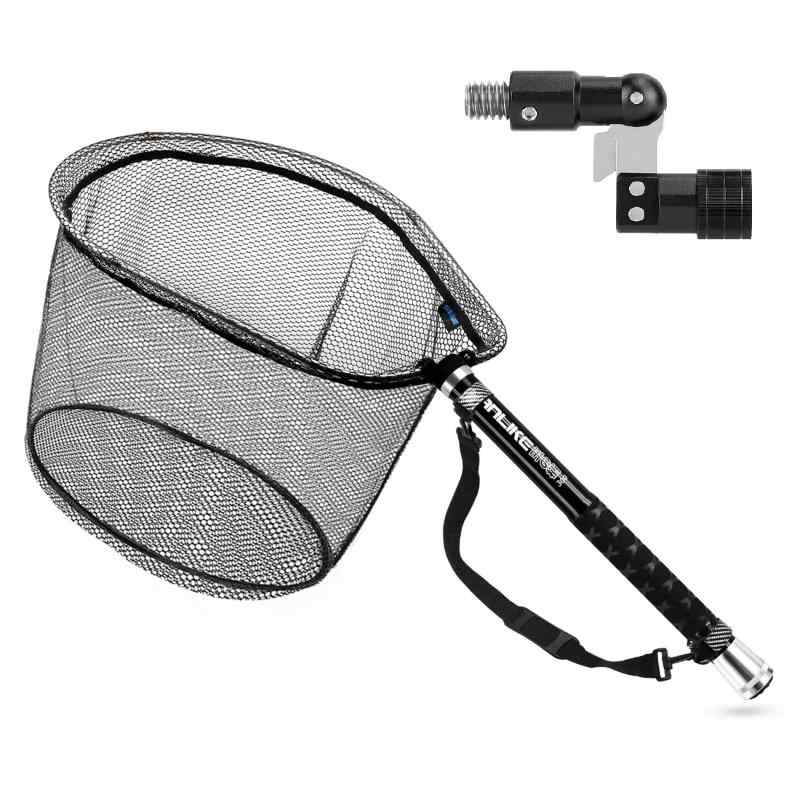 サンライク(SANLIKE) タモ網 たも網 タモ たもあみ 釣り タモ 伸縮 99%カーボン製（炭素繊維） ランディングネット 枠サイズ60×48cm 淡水海水両用 3m/5m/6m レッド＆ブラック