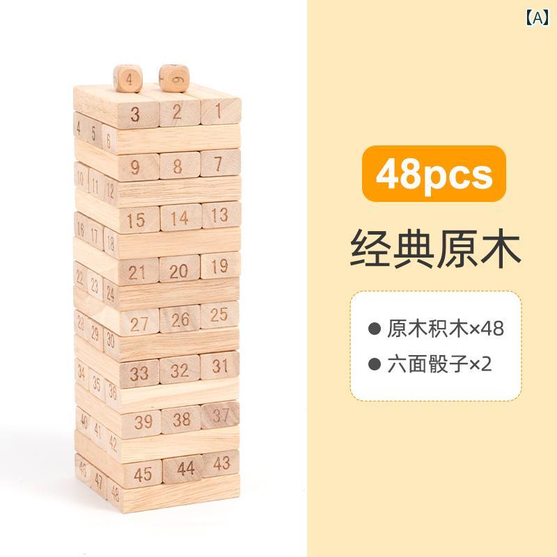 バランス　トレーニング　カラー 子供用 教育 積み木 音楽 層ごとに 高さを 描いた バランスを 木の ストリップを 積み重ねる ボード ゲーム 知 育 玩具