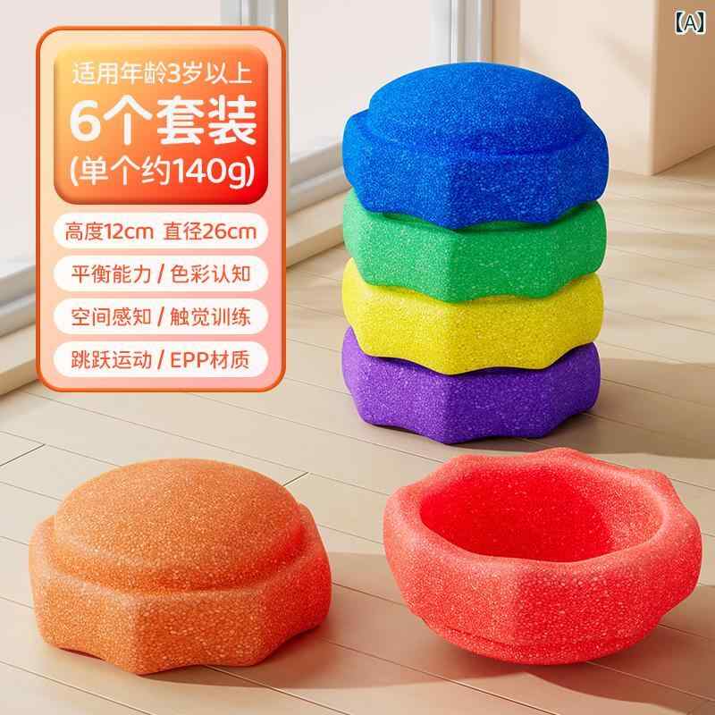 バランス　トレーニング　カラー 虹の 横断 石の おもちゃ 赤ちゃんの 象徴 訓練 器具 身体 運動 バランス ボード 橋の 早期 教育