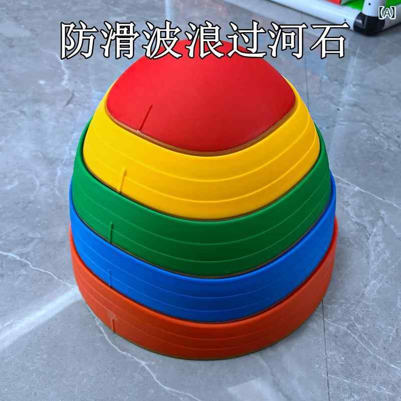 バランス　トレーニング　カラー 幼稚園 児の 早期 教育 象徴 訓練 川 渡り 石 飛び石 平均 台 単 板橋 屋内および 屋外 フィットネス 機器