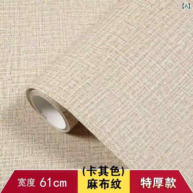 壁紙　クロス　インテリア 壁紙 自己 接着 リネン 茶室 中国 禅の 寝室 ホーム 背景 壁 防水 防 湿 ス..