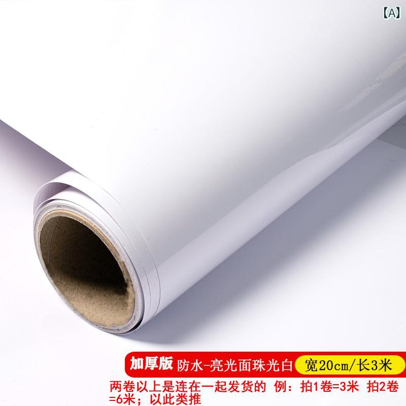 壁紙　クロス　インテリア 壁紙 自己 接着 防水 滑らかな 壁 ステッカー オフ ホワイト インスタント ..