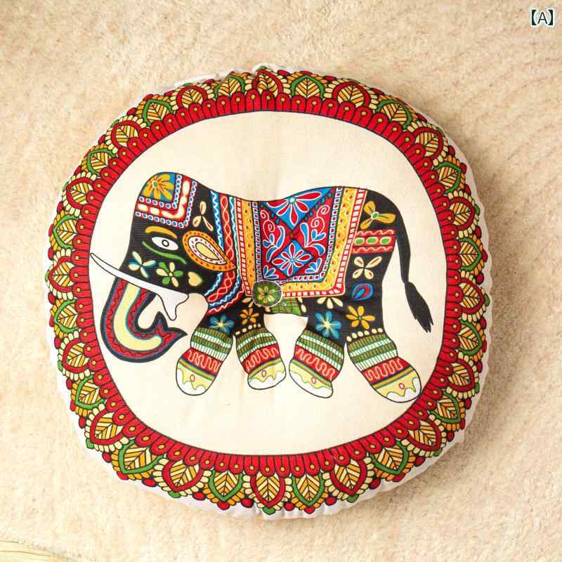 ソファ　カバー　クッション 厚手 綿 麻の 丸 布団 ソフト クッション 滑り止め パール コットン 詰め ..