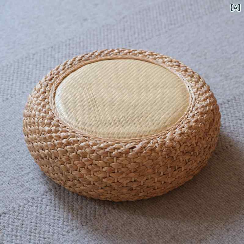 ソファ　カバー　クッション 籐 布団 畳 茶室用 クッション フロア ロース ツール 家庭用 瞑想用 わら ..