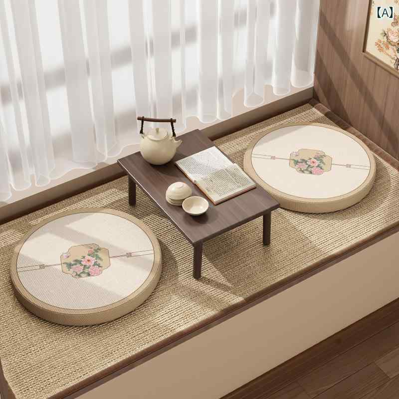 カバー　クッション　マット チャイナ風 布団 丸型 スポンジクッション クッション 家庭用 羅漢 ベッド..