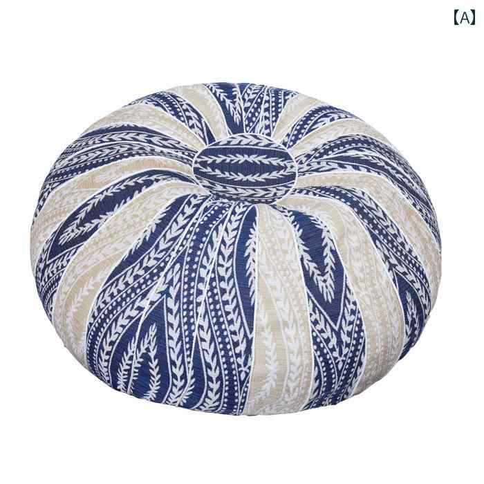 カバー　クッション　マット 和風 布団 クッション かぼちゃ 丸 畳 出窓 家庭用 瞑想 練習用