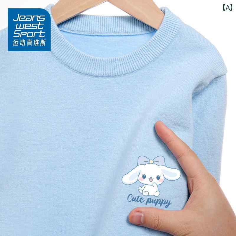 子供服　セーター　ニット スポーツ ジーンズ ウエスト ガールズ セーター 春秋 2025 子供用 レイヤリ..