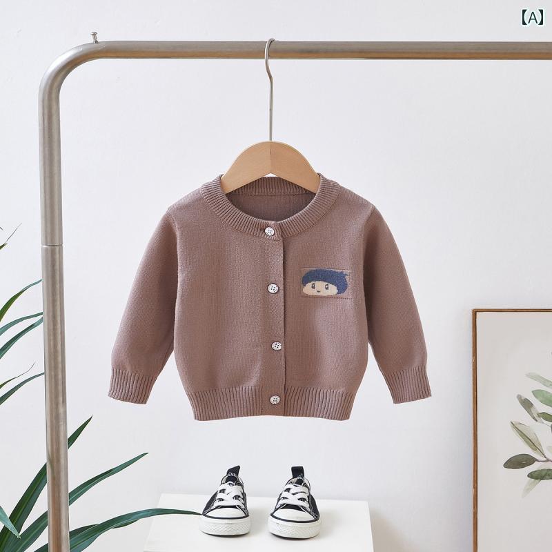 子供服　セーター　ニット 幼児用 ニットカーディガン 春秋服 男の子と 女の子 セーター コート ベビー..