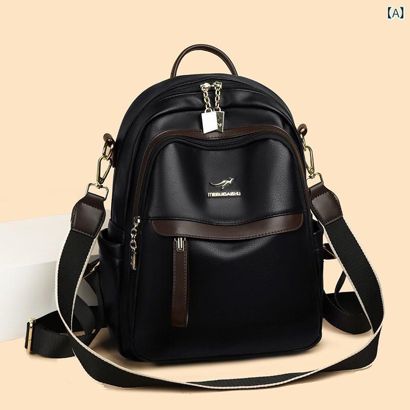 リュック　レディース　おしゃれかわいい 韓国 旅行 女性用 バック パック ソフトレザー 高度な レジャー ショルダーバッグ