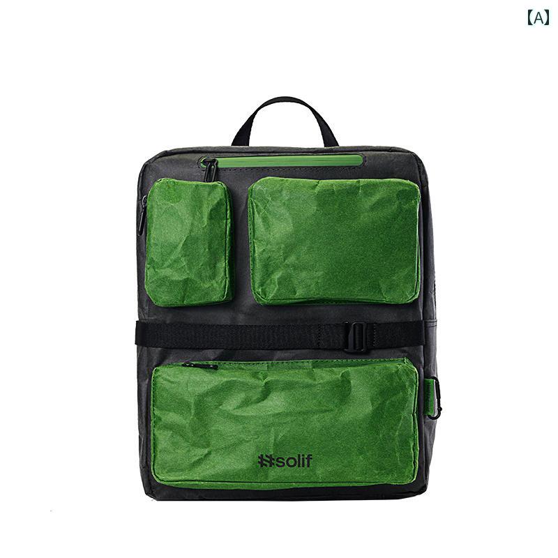 リュック　レディース　おしゃれかわいい Solif Linhai バック パック 環境に 優しい 軽量 サイクリング バッグ 男女 学生 旅行 ファッションの(4)