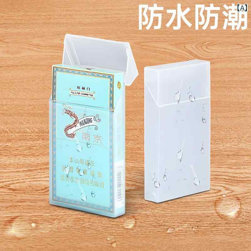 タバコ ケース シガレット 透明な プラスチック製の タバコ 箱 防水 20個入り ソフトと ハード 厚手 薄手 包装な 個性的な メンズ レディース 防 湿