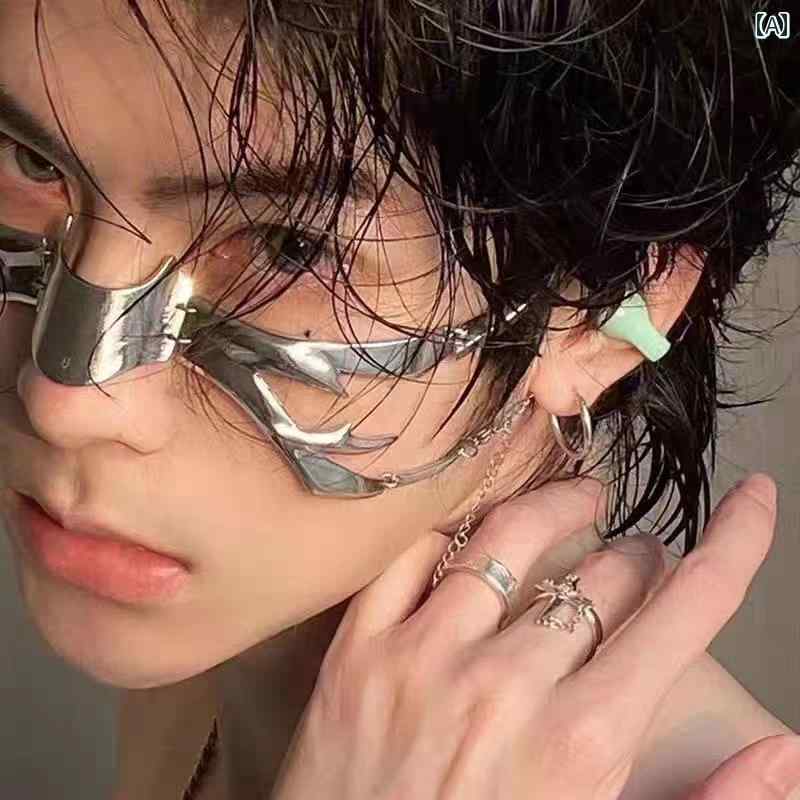 仮面　パーティ　コスプレ サイバー パンク メタルマスク メカニカル ハロウィン コス マスク バイト ..