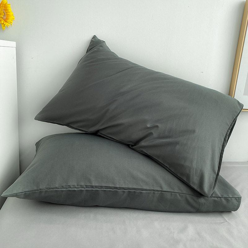 枕カバー 枕セット 2枚組 洗える 綿素材 48cm 74cm 家庭用 大人用 枕 まくら 寝具 通気性 吸湿速乾 柔らかい 肌触り抜群 洗濯可能 清潔感 シンプル 無地 オールシーズン 春夏秋冬 快眠 安眠 快適 睡眠 枕用カバー 枕入れ 敷き布団カバ