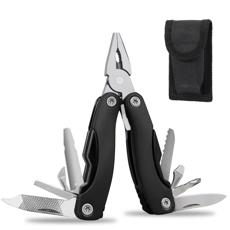 Wlikn マルチツール 折りたたみペンチ 12-in-1 MINIサイズ ステンレス製 ポケットツール 万能 アウトドア サバイバル キャンプ 登山 釣り DIY 防災用