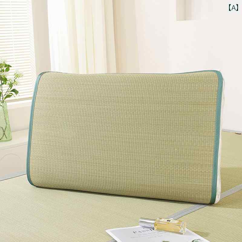 枕　カバー 夏用 わら マット 枕 カバー い草 大人用 蘭 草枕 シングル 通気性