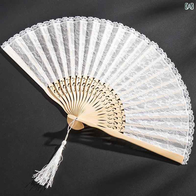 アンティーク レトロ 中国 扇子 ロリータ 黒 レース チャイナ ドレス レディース 舞踊 綿 麻