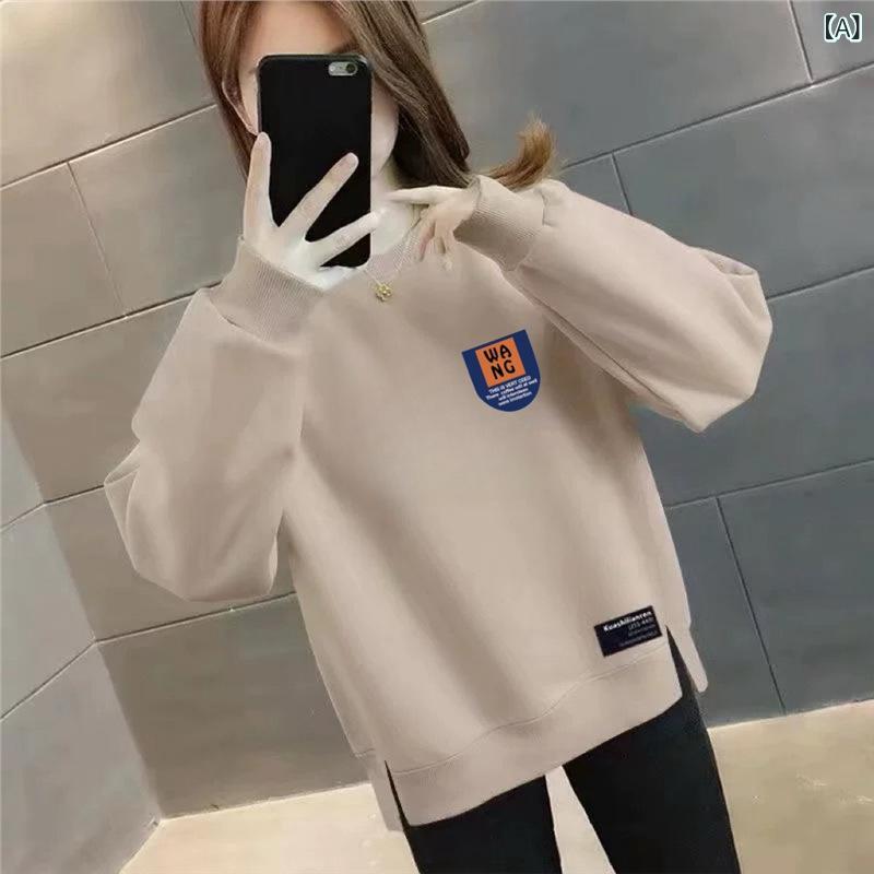 Tシャツ レディース 大きいサイズ 長袖 トップス 中老年 母親 ゆったり 体型カバー...