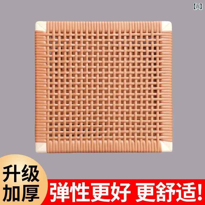 車用 クッション マット シート ラタン シート クッション オフィスチェア 車 椅子 車用 クールの 通気性 放 熱性 メッシュシート インドネシア 産