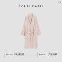 ガウン バスローブ Sanli バスローブ レディース 速乾 コットン ワッフル 薄手 ウェアラブル バス タオル ホテル ローブ メンズ オール シーズン 対...