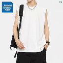 ノースリーブ タンクトップ メンズ Jeanswest 綿 ベスト メンズ 夏 スポーツ ゆったり アウター フィットネス ウエスト コート ノースリーブ Tシ...
