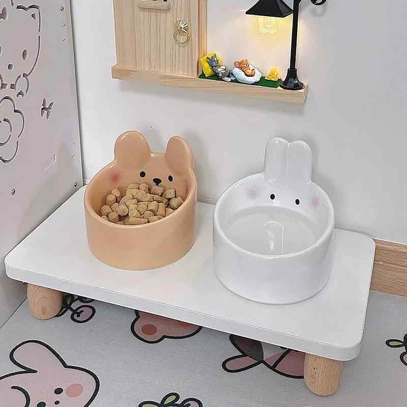 食器 ペット用 犬 猫 ウサギ パンダ 陶器製 フードボウル 大口径 水飲み 餌入れ 安定感 転倒防止 食べやすい 浅型 深型 おしゃれ かわいい 北欧風 磁器 衛生面 清潔感 ペット用品 食器台 置き型 丈夫 耐久性 高品質 持ちやすい 洗いやすい 汚
