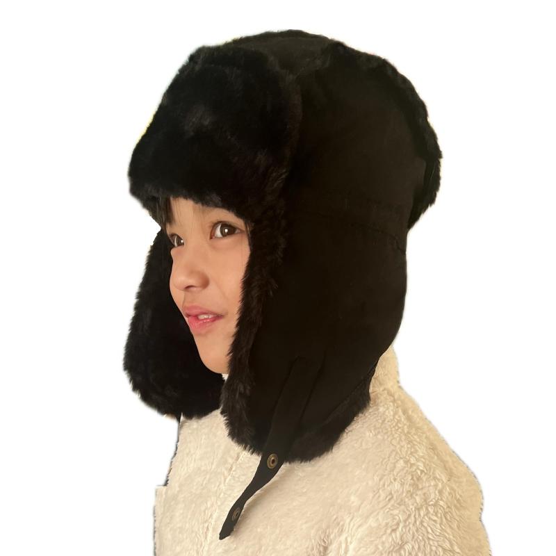 [TRAX SHOP] 帽子 キッズ フライトキャップ パイロットキャップ アビエイター 防寒 ウインタースポーツ