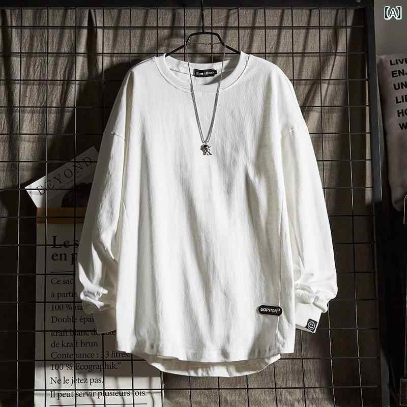 メンズ　Tシャツ　セットアップ メンズ 綿 スウェットシャツ 2025 春 ファッション ヘビー コットン ラ..