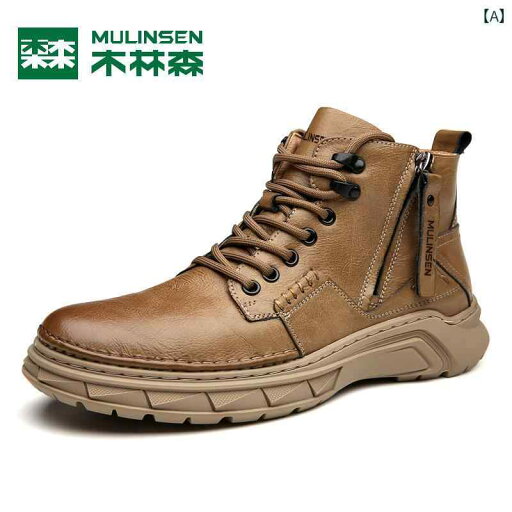 ハイカット シューズ メンズ Mulen Martin ブーツ メンズ 2025 春 カジュアル ハイカット メンズシューズ バイク ワークシューズ 革 スノーブーツ ハイカット シューズ メンズ Mulen Martin ブーツ メンズ 2025 春 カジュアル ハイカット メンズシューズ バイク ワークシューズ 革 スノーブーツ