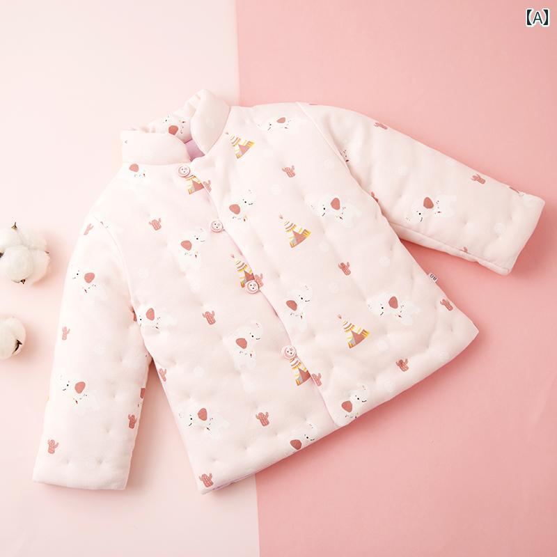 ベビー服 春秋 ベビー 綿 コットンコート 幼児 子供 新生児 厚手 男の子と 女の子 子供用 冬服