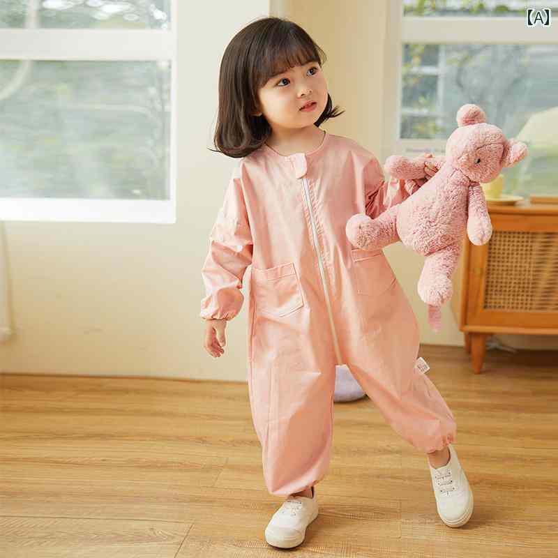 ベビー服　春秋 ベビー 登山 服 男の子 綿 子供用 汚れ 防止 モップ 掛け アウトドア 女の子 ジャンプ..
