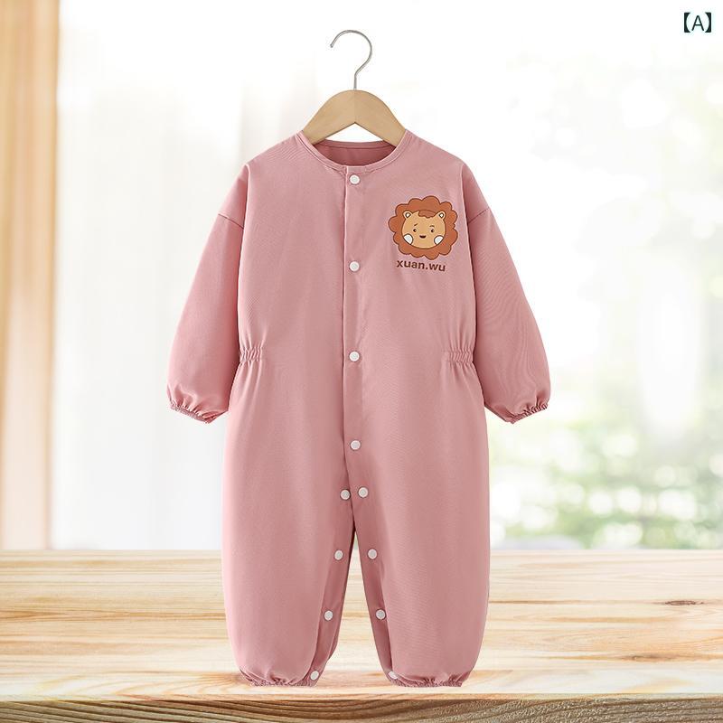 ベビー服　春秋 赤ちゃんの ハイハイ用 オーバー オール 秋冬用 ワンピース 遊びに 出かけたり 汚れた ..