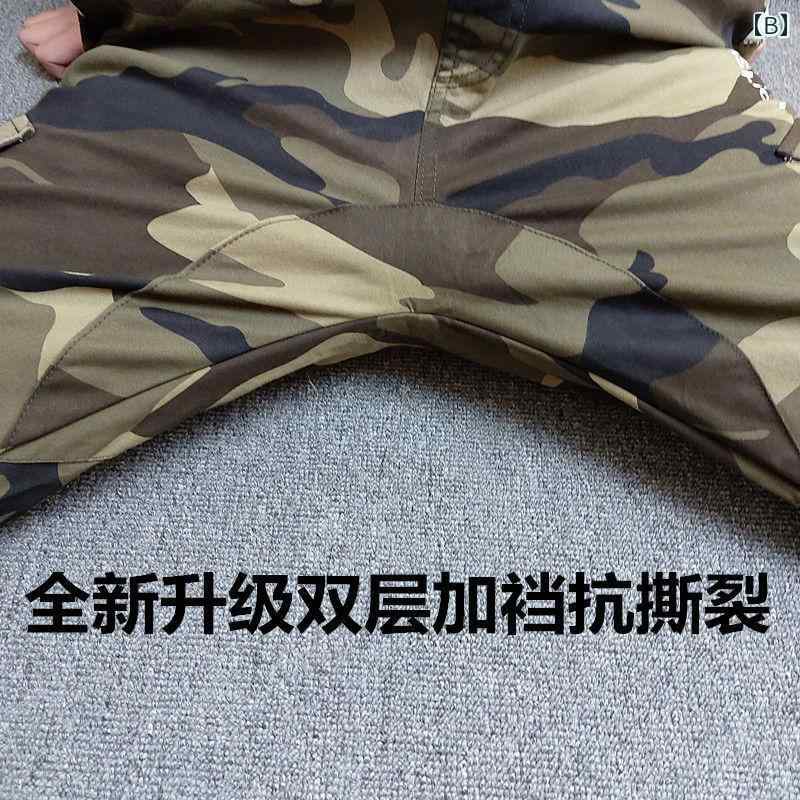 メンズ ズボン 厚手 迷彩 パンツ メンズ 建設 現場 作業 綿 伸縮性 労働 保護 オーバー オール 春秋 耐摩耗 汚れ 防止