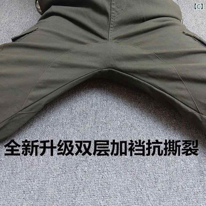 メンズ ズボン 厚手 迷彩 パンツ メンズ 建設 現場 作業 綿 伸縮性 労働 保護 オーバー オール 春秋 耐摩耗 汚れ 防止